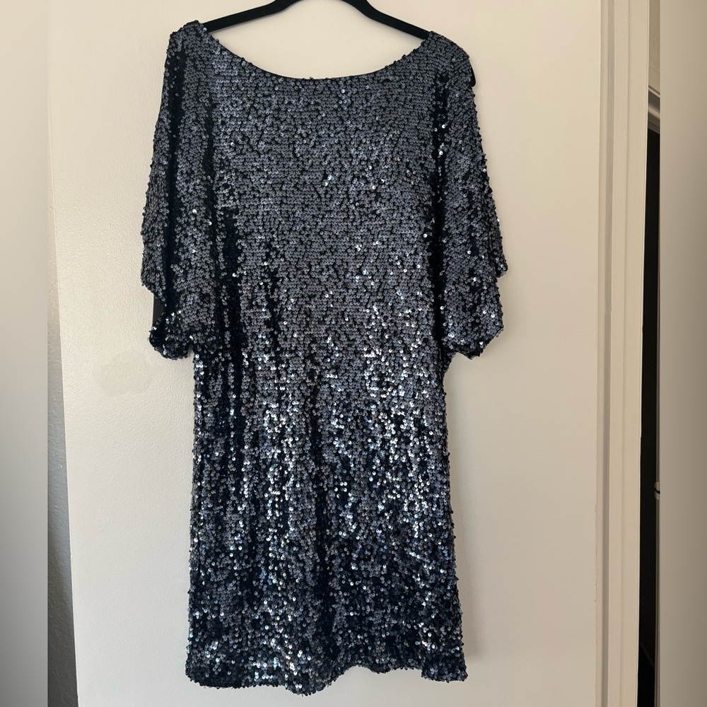 Elegant Sequin Black Dress